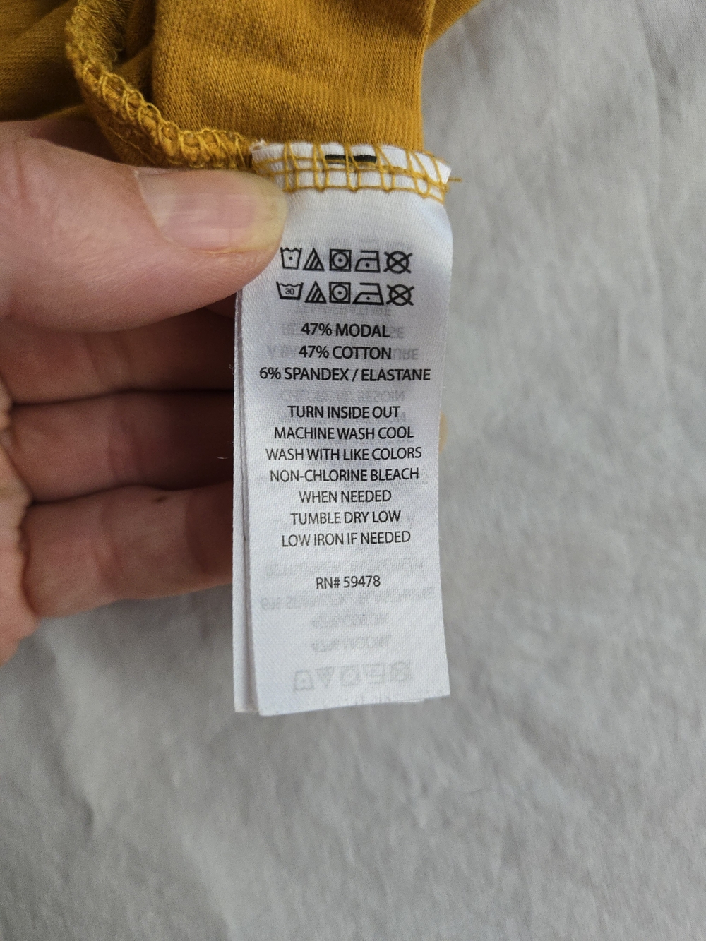 Sigrid Olsen Cotton Modal Golden Mustard Cap Sleeve Pocket Tee CW3 - Picture 6 of 8
